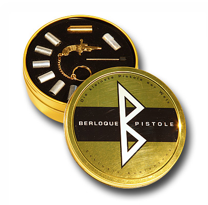 24k Gold Plated 2mm Berloque Pistol in Collectors tin